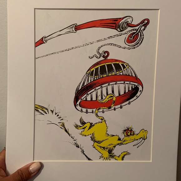 Set of 3 🔥DR. SEUSS LITHOGRAPH 1950 matted to 11x14" (New) - Picture 3 of 3